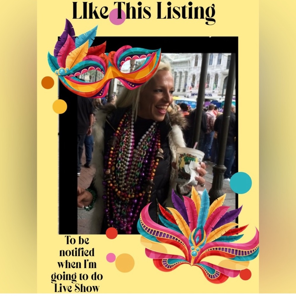 LIVE SHOW FLYER - LIKE THIS LISTING - GET NOTIFIED WHEN I AM GOING TO LIVE